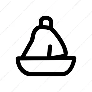 Simple Outline Boat Sailing Minimalistic Sign Icon