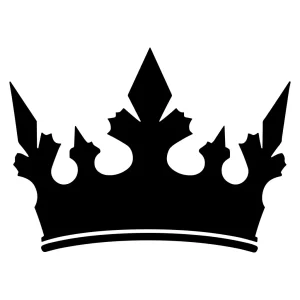 Simple Silhouette Royal Crown Symbol Shape Icon