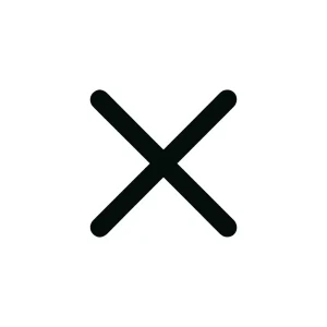 Simple Bold Line Cross Mark Sign Symbol Icon