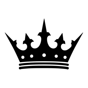 Simple Silhouette Royal Crown Authority Symbol Shape Icon