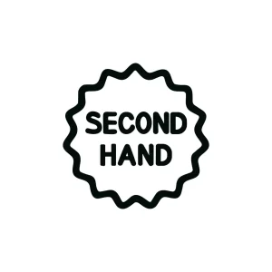 Simple Outline Second Hand Sale Stamp Icon