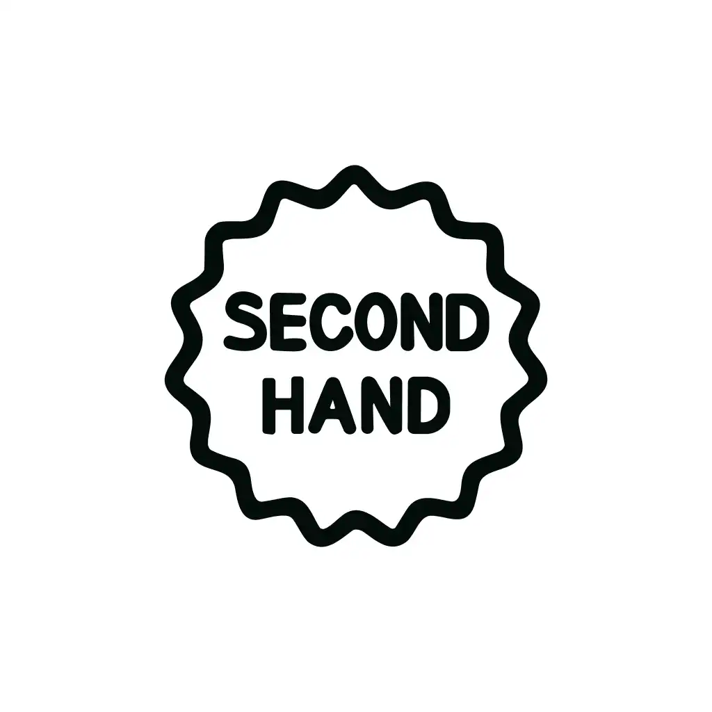 Simple Outline Second Hand Sale Stamp Icon