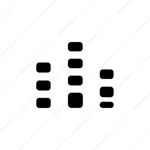Simple Minimalist Sound Level Diagram Graphic Design