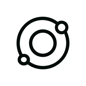 Outline Linked Circle Network Connection Shape Symbol