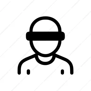 Simple Outline Blindfolded Person Criminal Icon Sign