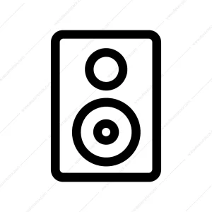 Outline Simple Speaker Sound System Electronic Icon