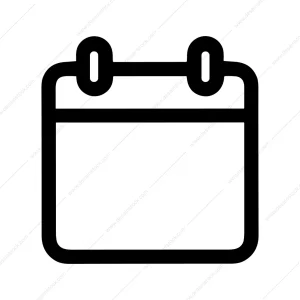Bold Outline Simple Calendar Date Appointment Icon Symbol