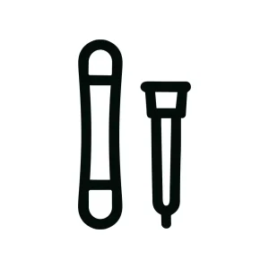 Minimalist Outline Injection Kit Medical Instrument Icon
