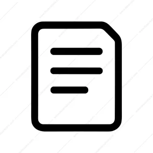 Outline Simple Document Page File Content Icon