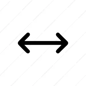 Simple Black Arrow Outline Indicator Direction Symbol