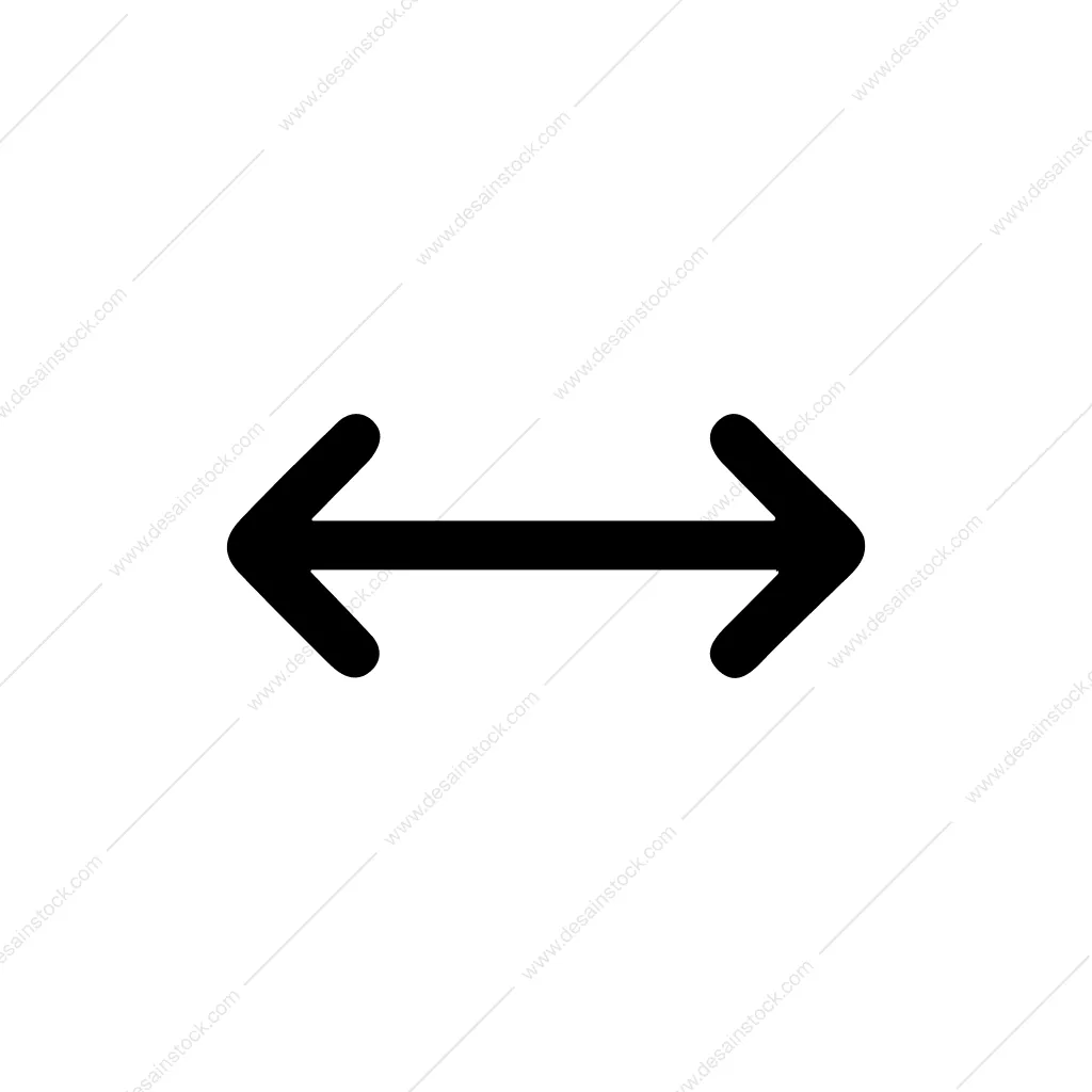 Simple Black Arrow Outline Indicator Direction Symbol