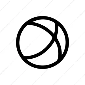 Simple Line Circle Sphere Geometric Shape Graphic