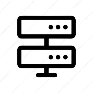 Simple Bold Server Rack Computer Technology Icon