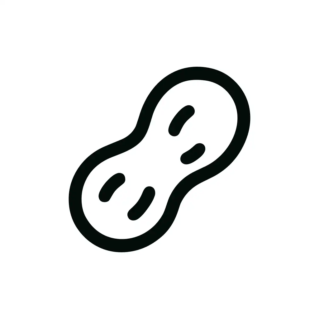 Simple Outline Peanut Healthy Snack Food Icon