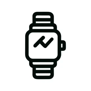 Simple Outline Smartwatch Display Timepiece Device Icon