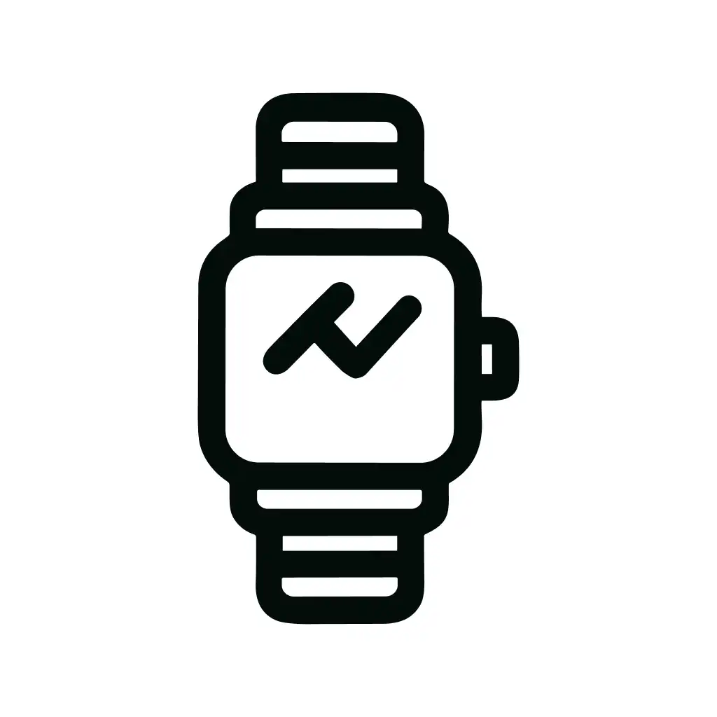 Simple Outline Smartwatch Display Timepiece Device Icon