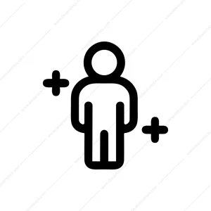 Outline Simple User Add Account Person Icon
