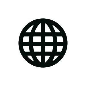 Simple Line Globe Grid World Element for Business and Technology Icon