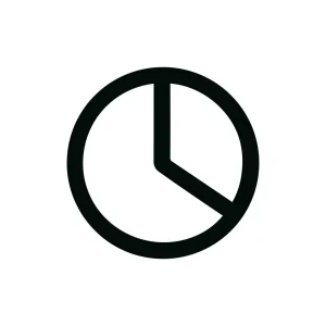 Simple Line Art Clock Time Symbol Icon