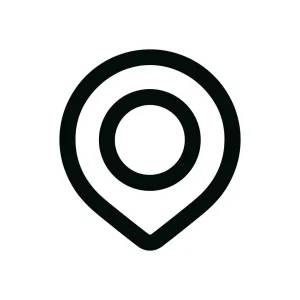 Simple Line Style Location Pointer Mark Graphic Shape Symbol Icon