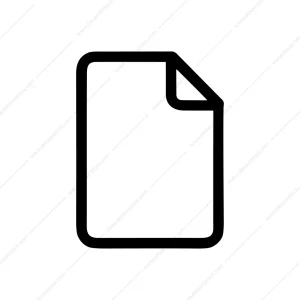 Simple Outline Paper Document Corner Fold Icon