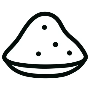 Minimalist Outline Pile Sand Ground Ingredient Icon