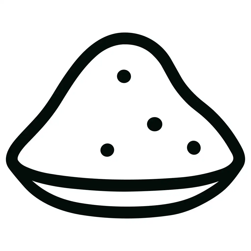 Minimalist Outline Pile Sand Ground Ingredient Icon