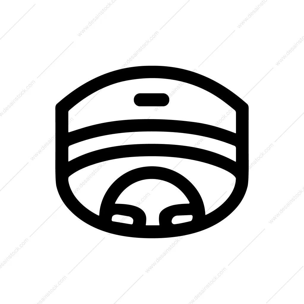 Bold Line Mask Simple Safety Equipment Icon