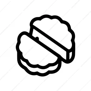 Outline Dumpling Asian Cuisine Meal Food Icon