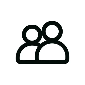 Simple Outline Group User People Account Icon