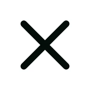 Simple Bold Cross Mark Line Icon Symbol Sign Shape Element