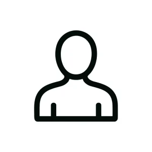 Simple Outline Person Avatar Profile User Account Icon