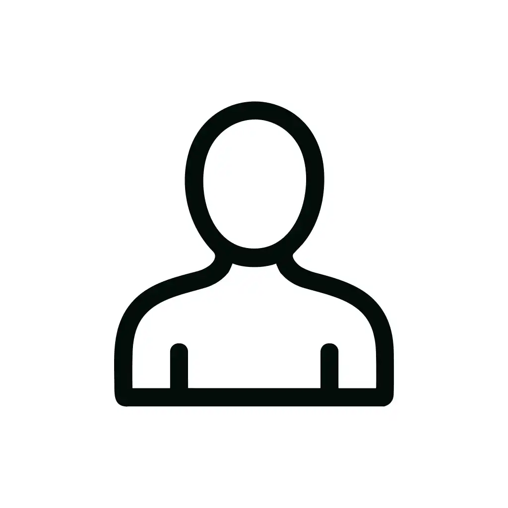 Simple Outline Person Avatar Profile User Account Icon