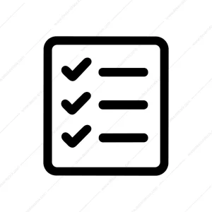 Simple Line Style Checklist Document Paper Icon