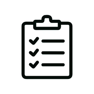Line Simple Clipboard Checklist Task Management Document Icon