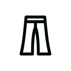 Simple Line Style Trousers Garment Fashion Apparel Minimalist Icon