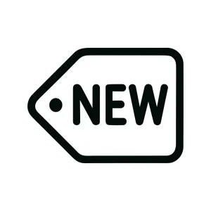 Simple Lineart New Tag Label Sign Icon