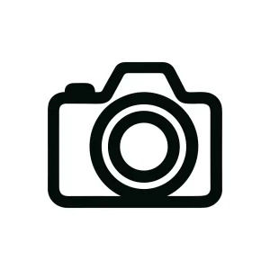 Minimalist Outline Simple Camera Device Line Art Icon Symbol