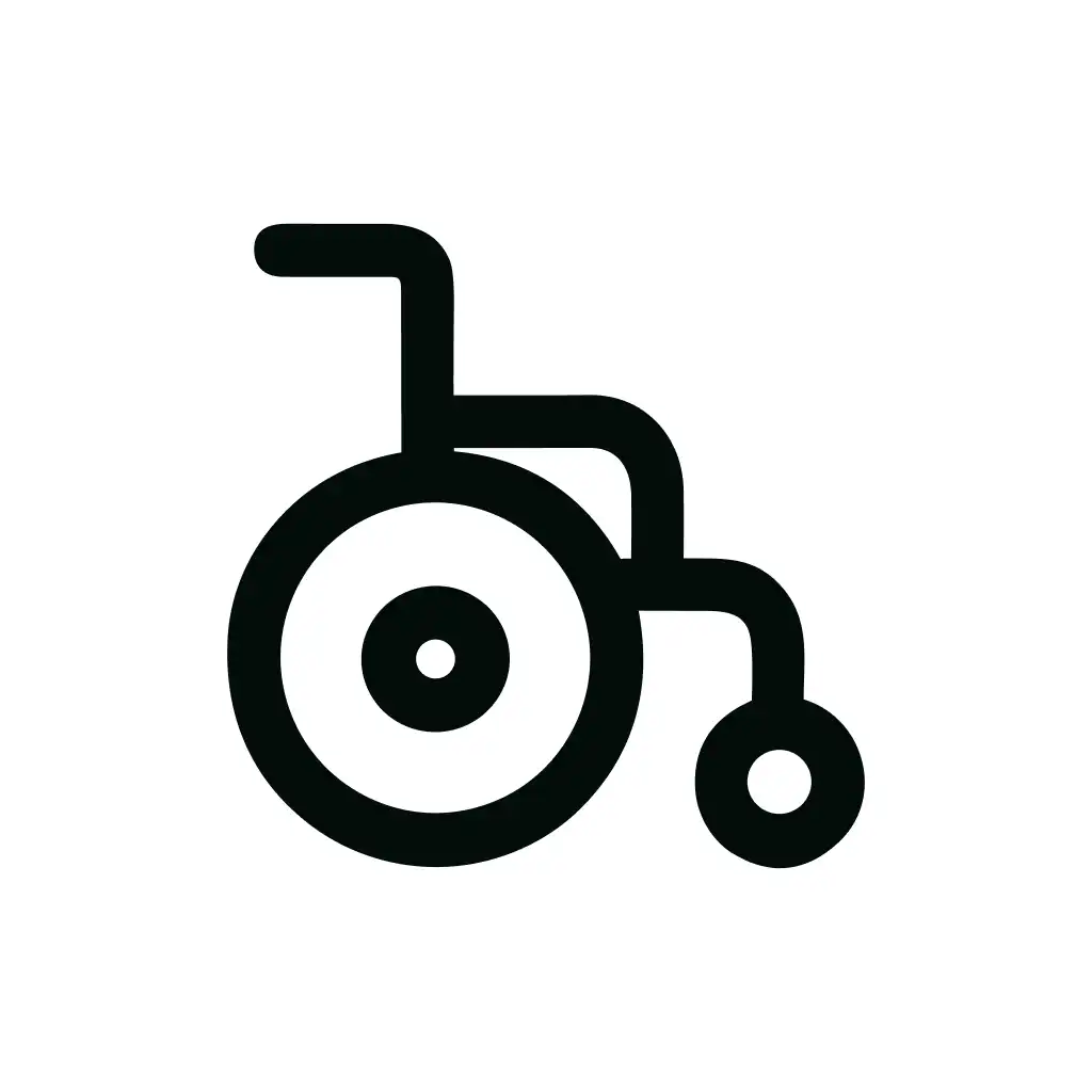 Outline Minimal Wheelchair Accessibility Access Sign Medical Icon