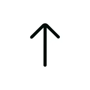 Simple Line Upward Arrow Direction Sign Element