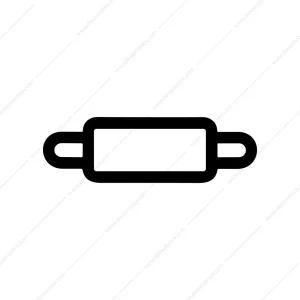 Simple Line Rolling Pin Cooking Kitchen Utensil