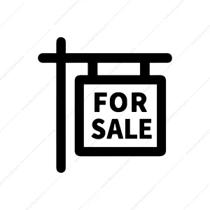 Minimalist Line For Sale Sign Real Estate Icon