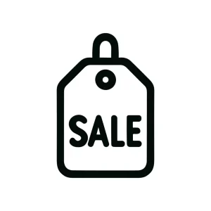 Line Art Simple Sale Tag Icon Shape Element