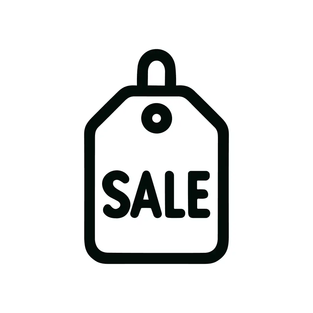 Line Art Simple Sale Tag Icon Shape Element