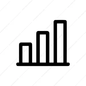 Simple Line Graph Upward Trend Growth Chart