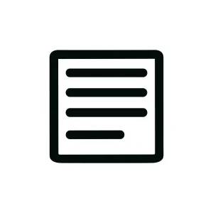 Simple Line Style Document File Minimalist Paper Icon Sign