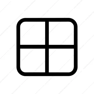 Simple Line Square Grid Layout Content Icon