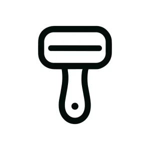 Simple Outline Minus Sign Icon, Subtraction Symbol in Black and White