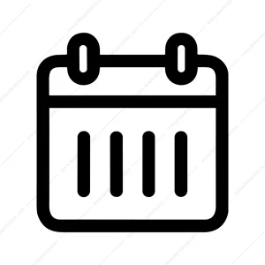 Simple Outline Calendar Date Reminder Schedule Icon