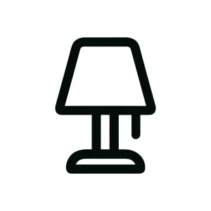 Minimalist Outline Table Lamp Interior Decoration Home Icon